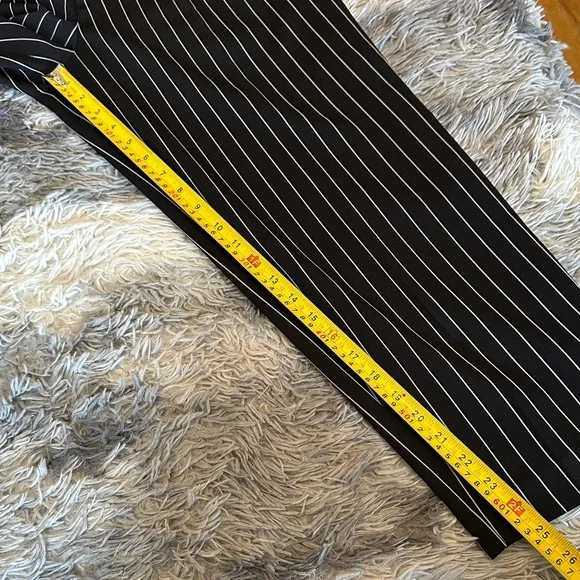 Babaton Women's Black and White Pinstripe Pants - Picture 12 of 13